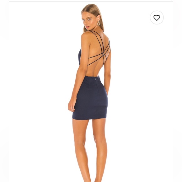 Superdown navy mini dress - Picture 3 of 3